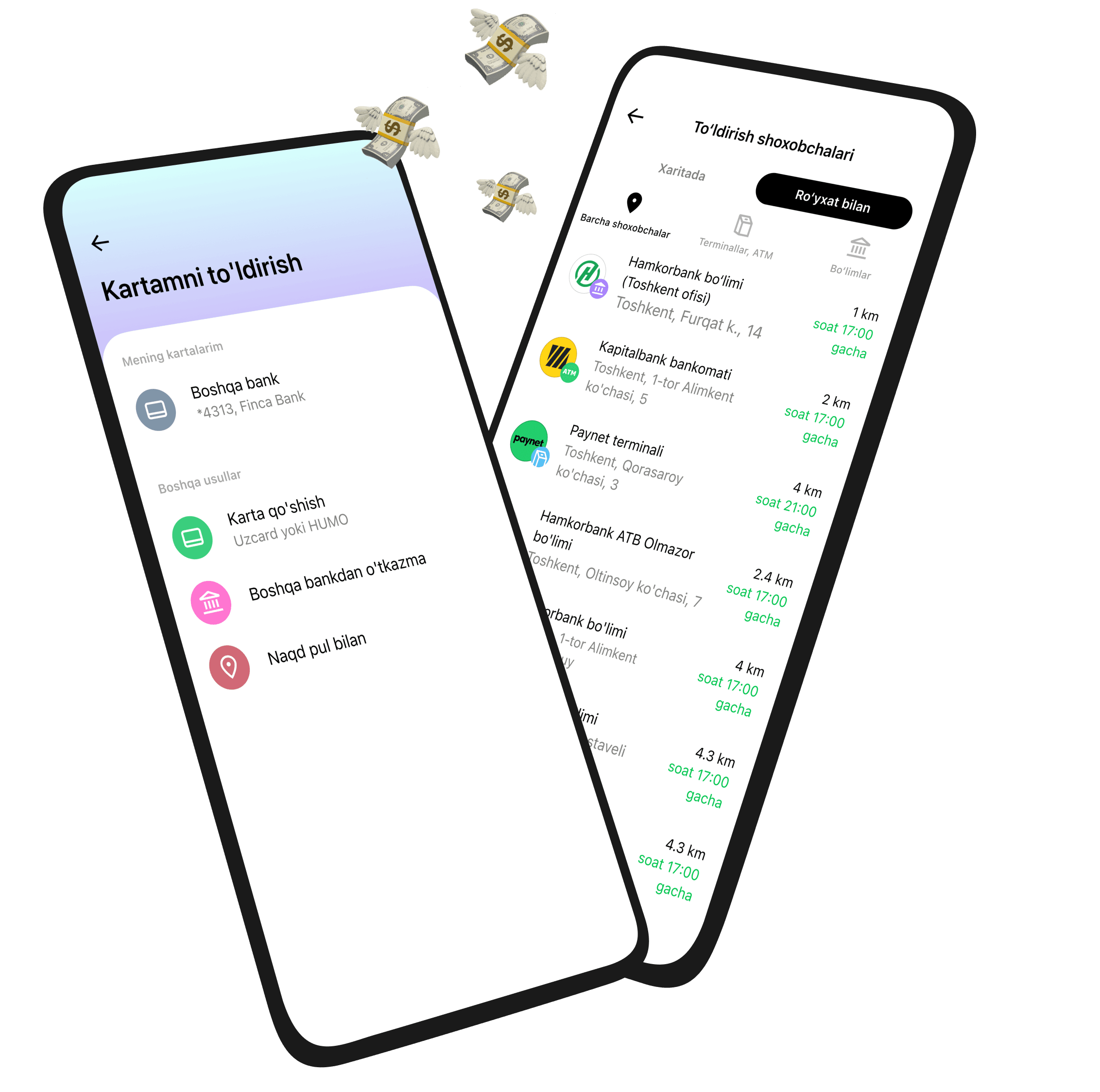 Tez kartasini istalgan usulda to‘ldiring